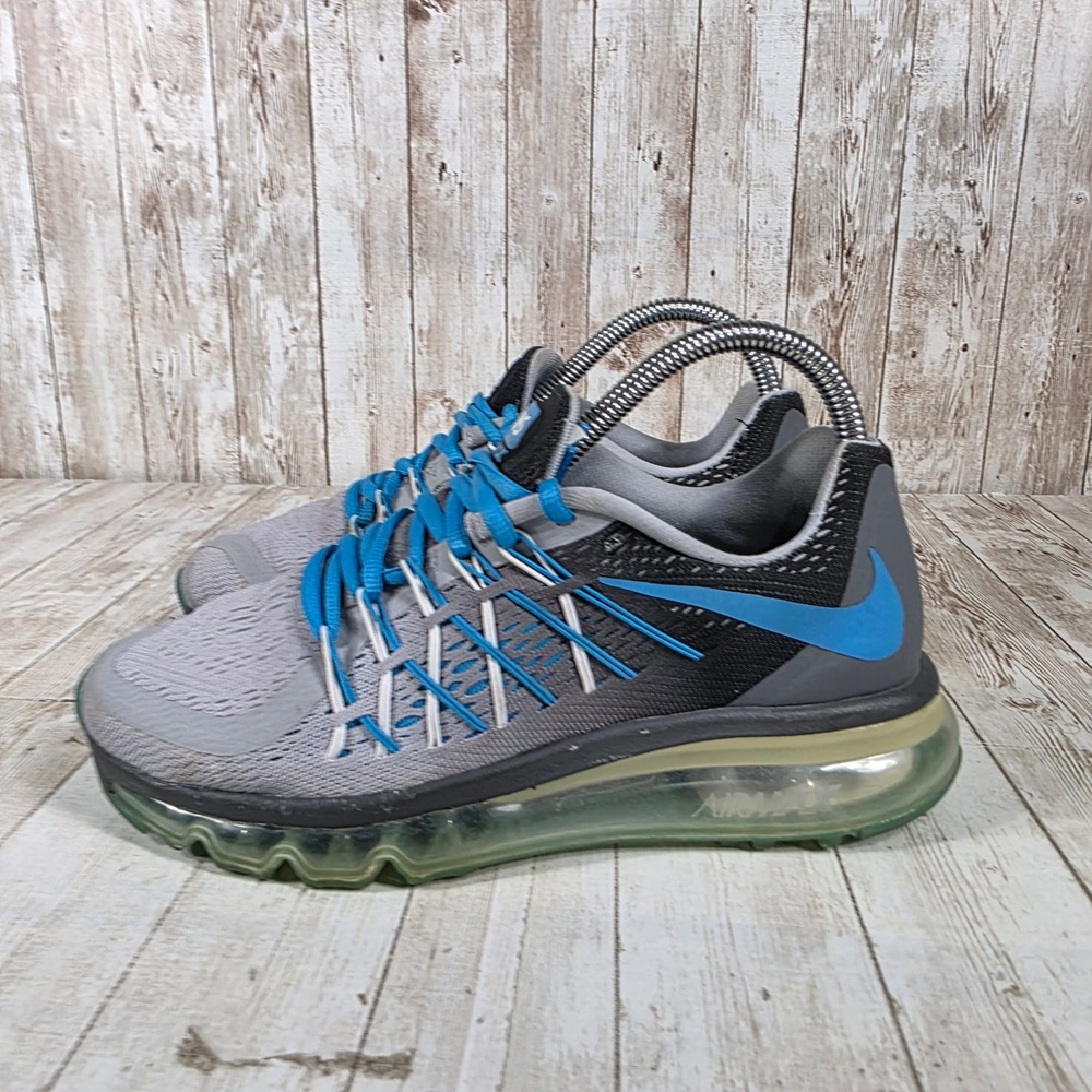 Nike Air Max 2015 Running Shoes Gray Blue Youth Size 4.5Y Women's 6‎ - Picture 2 of 8